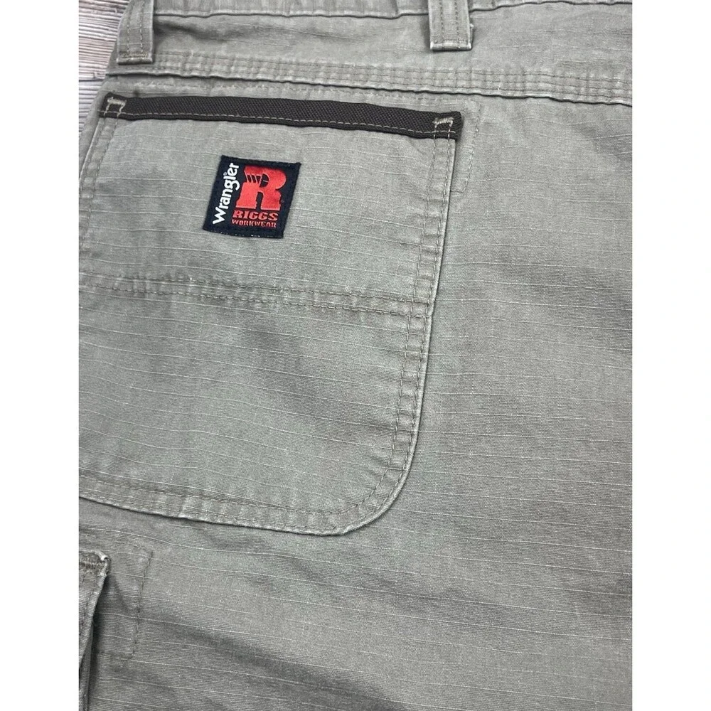 Wrangler Riggs WorkWear Cargo Carpenter Pants Mens 48x30‎ Cotton Canvas Ripstop